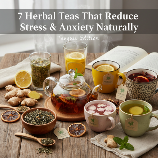 7 Herbal Teas That Reduce Stress & Anxiety Naturally (Teaquil Edition)
