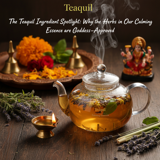 The Teaquil Ingredient Spotlight: Why the Herbs in Our Calming Essence are Goddess-Approved this Navaratri